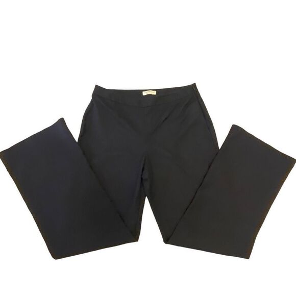 Coldwater Creek Natural Fit Flat Front Cotton Navy Pants Size‎ 12 - Picture 2 of 11